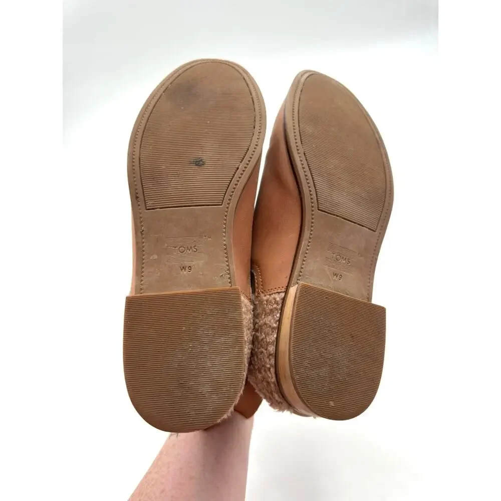 Toms Ella Chelsea Honey Leather Slip-on Ankle Boots Women's Size 9